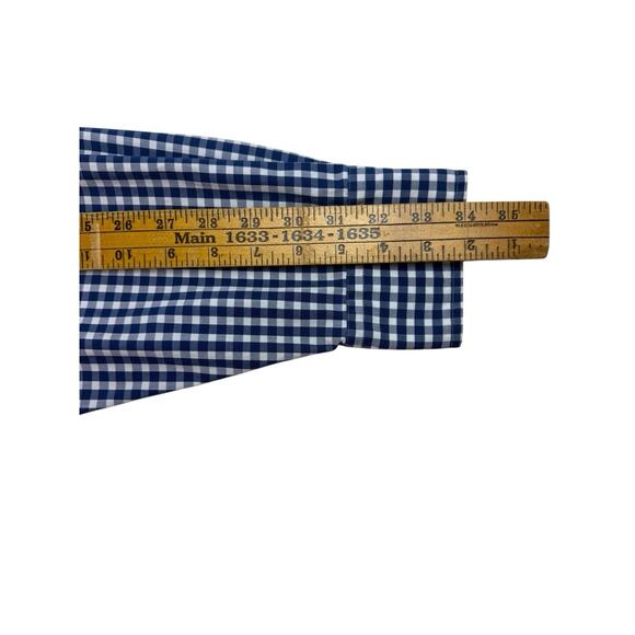 Southern Tide Shirt Navy Blue White Gingham Check Button Down Mens Large - Picture 10 of 10